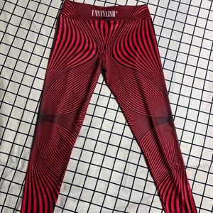 Pink swirl print legging